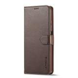 For Xiaomi Poco X4 Pro 5G LC.IMEEKE Calf Texture Leather Phone Case(Coffee)