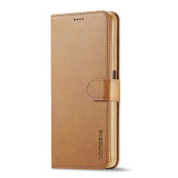 For Xiaomi Poco X4 Pro 5G LC.IMEEKE Calf Texture Leather Phone Case(Brown)