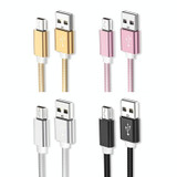 5 PCS Mini USB to USB A Woven Data / Charge Cable for MP3, Camera, Car DVR, Length:2m(Gold)