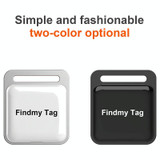 Findmy Tag Square Smart Bluetooth Anti- lost Alarm Locator Tracker(Black)