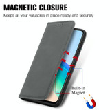 For vivo Y76 5G Retro Skin Feel Magnetic Horizontal Flip Leather Phone Case(Gray)