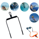 2 PCS Beach Snorkeling Floating Anti-drop Sports EVA Tube Sunglasses Chain Glasses Chain(Black)