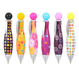 5 PCS Bowling Style 5D Diamonds Painting Pens Single Head Point Drill Pen(Yellow)