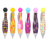 5 PCS Bowling Style 5D Diamonds Painting Pens Single Head Point Drill Pen(Pink)