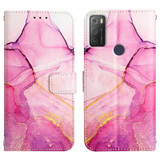 For alcatel 1S (2021) / 3L (2021) PT003 Marble Pattern Flip Leather Phone Case(LS001)