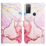 For alcatel 1S (2021) / 3L (2021) PT003 Marble Pattern Flip Leather Phone Case(LS005)