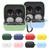 Solid Color Earphone Protective Case with Hook For Sony LinkBuds WF-L900(White)