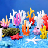 10 PCS Simulation Resin Coral Aquarium Fish Tank Small Ornaments, Colour: No. 6 Colorful