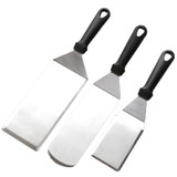 2 PCS Stainless Steel Pizza Spatula Multi-function Pancake Spatula, Specification: 300mm (Square)