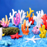 10 PCS Simulation Resin Coral Aquarium Fish Tank Small Ornaments, Colour: No. 8 Colorful