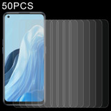 50 PCS 0.26mm 9H 2.5D Tempered Glass Film For OPPO Reno7 / Reno7 Z 5G / Reno7 5G / Reno7 Lite / Reno8 Lite / F21 Pro 5G / Reno8 4G / F21s Pro 5G