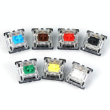 10 PCS Gateron G Shaft Black Bottom Transparent Shaft Cover Axis Switch, Style: G5 Foot (Green Shaft)