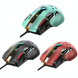 ZIYOU LANG M2 11 Keys 1200DPI Game Drive Free Macro Definition Wired Mouse, Cable Length: 1.7m(Orange Red)