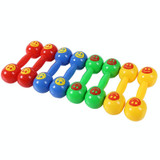 10 PCS Kindergarten Children Morning Exercise Plastic Rattle(Yellow)