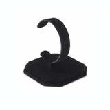 3 PCS Suede C-Shaped Retractable Single Watch Holder(Black)