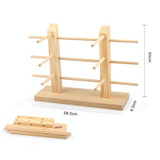 2 PCS Log Glasses Display Storage Rack 2 Row 6 Pairs