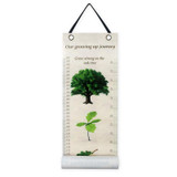 Removable Wall-mounted Height Ruler With Botanical Print Decoration