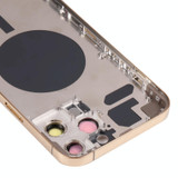 Back Housing Cover with SIM Card Tray & Side  Keys & Camera Lens for iPhone 13 Pro Max(Gold)