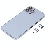 Back Housing Cover with SIM Card Tray & Side  Keys & Camera Lens for iPhone 13 Pro Max(Blue)