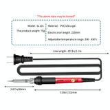 ANENG 60W Adjustable Temperature Electric Soldering Iron Welding Tool, US Plug(SL101)