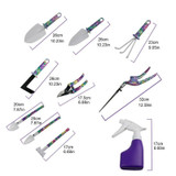 YL025 Potted Gardening Tool Set, Specification: 10 PCS / Set (Purple)