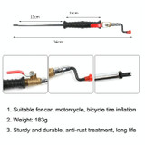 Car Tire Double-Ended Air Nozzle, Specification: Straight Handle