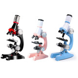 HD 1200 Times Microscope Children Educational Toys(Black)