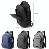 cxs-612 Multifunctional Oxford Laptop Bag Backpack (Light Grey)