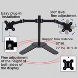 Desktop Lifting Monitor Stand Bracket Dual Screen Desk Base