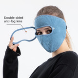 2 PCS XBG-9123 Pellets Riding Windproof HD Goggles Anti-Fog Mask(Blue)