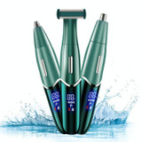 568 USB Electric Shaver Eyebrow Trimmer(Ink Green)