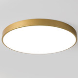 Macaron LED Round Ceiling Lamp, 3-Colors Light, Size:30cm(Gold)