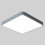 Macaron LED Square Ceiling Lamp, Stepless Dimming, Size:30cm(Grey)