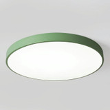 Macaron LED Round Ceiling Lamp, 3-Colors Light, Size:23cm(Green)