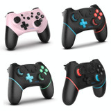 Wireless Bluetooth Gamepad With Macro Programming For Switch Pro, Product color: Left Blue Right Red