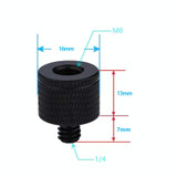 4 PCS Screw Adapter A32 M8 Female to 1/4 Male Screw