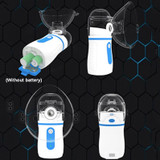 N5S Portable Handheld Micro-Network Atomizer(Blue + Blue)