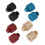 10 PCS Screw Adapter 1/4 Female to 3/8 Male Screw (Black)