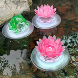 Outdoor Solar Water Floating Light Colorful Pond Decorative Lamp(Lotus)