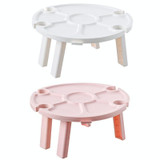 Outdoor Picnic Portable Folding Wine Table(Pink)