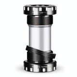 WEST BIKING Mountain Road Bike Screw-In Bearing Bottom Axle(Black)