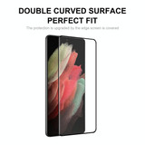For Samsung Galaxy S21 Ultra 1pc ENKAY 0.26mm 3D Curved Full Hot Bending Tempered Glass Film