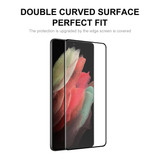 For Samsung Galaxy S21 Ultra 5pcs ENKAY 0.26mm 3D Curved Full Hot Bending Tempered Glass Film