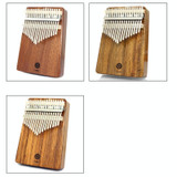 PURM Kalimba Thumbs Piano Beginner Piano Portable Musical Instrument, Color: 17 Tone Mahogany