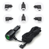 JY-1904 Car Charger Fast Charging Step-Down Line Android Micro USB Left(Double Drive)