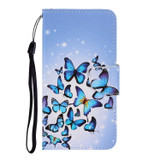 For Xiaomi Redmi Note 11 Global 3D Colored Drawing Horizontal Flip Leather Phone Case(Multiple Butterflies)