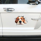 Personality Puppy 3D Car Stickers Waterproof Car Body Block Scratches Simulation Stickers(Dog Head)