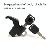 3 Sets Motorcycle Helmet Fixed Lock Hook(Black)