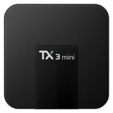 TX3 Mini 4K*2K Display HD Smart TV BOX Player with Remote Controller, Android 7.1 OS Amlogic S905W up to 2.0 GHz, Quad core ARM Cortex-A53, RAM: 2GB DDR3, ROM: 16GB, Supports WiFi & TF & AV In & DC In, UK Plug(Black)