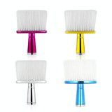 P6424 Hairdresser Sweeping Hair Brushes Hairdressing Nylon Soft Cleaning Brushes Home Hair Salons Shaving Broken Hair Brushes(Silver)